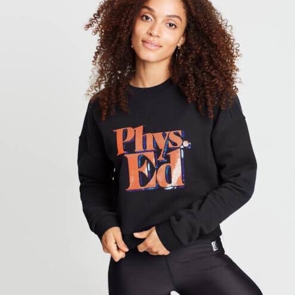 P.E Nation Sequins Phys Ed Sweatshirt Sz M - Picture 1 of 8